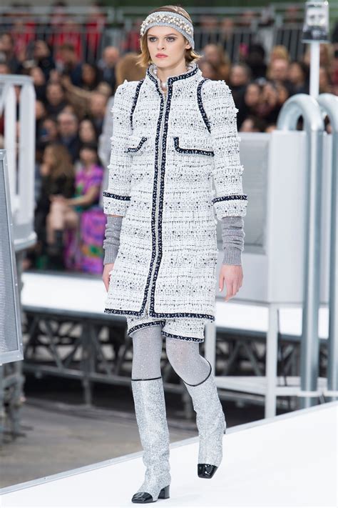 chanel down jacket 2017|chanel fall 2017 dress.